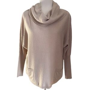 𝅺FENN Wright Manson Long Sleeve Cowlick Sweater Beige M